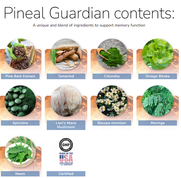 Pineal Guardian Ingredients