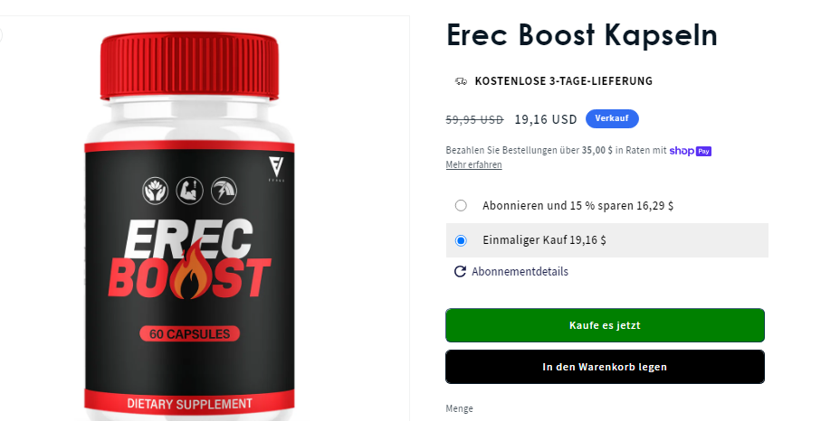 Erec Boost Erfahrungen