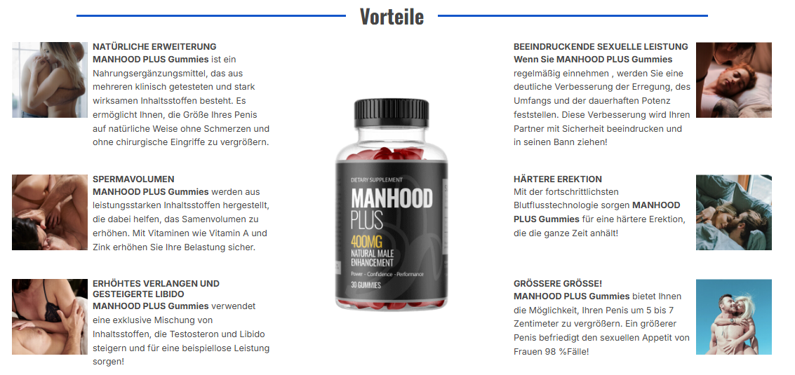 ManHood Plus Gummies Erfahrungen